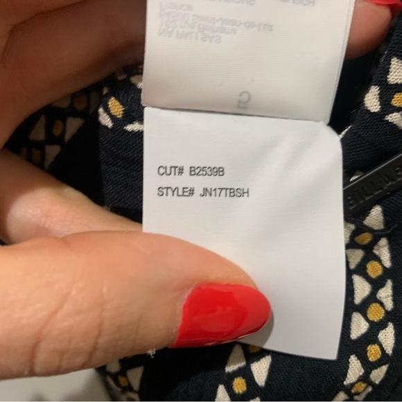 Billabong Black and White Striped V-Neck Cropped Wide-leg Jumpsuit - Picture 7 of 7